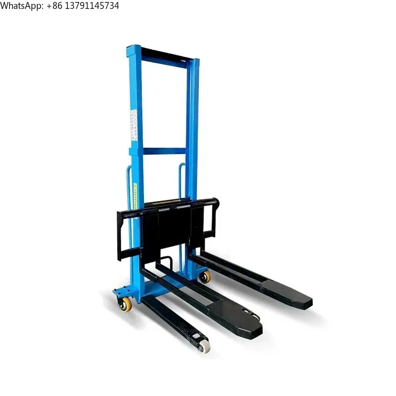 Electric Portable Forklift Small Hydraulic Handling Vehicle Loading and Unloading Driver Trolley Stacker Elevator