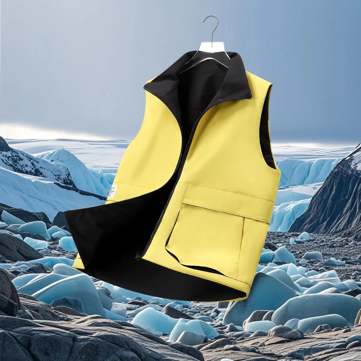 

Men's 2025 Autumn and Winter New High-quality Urban Outdoor Double-sided Wear Solid Color Women's Same Warm and Windproof Vest