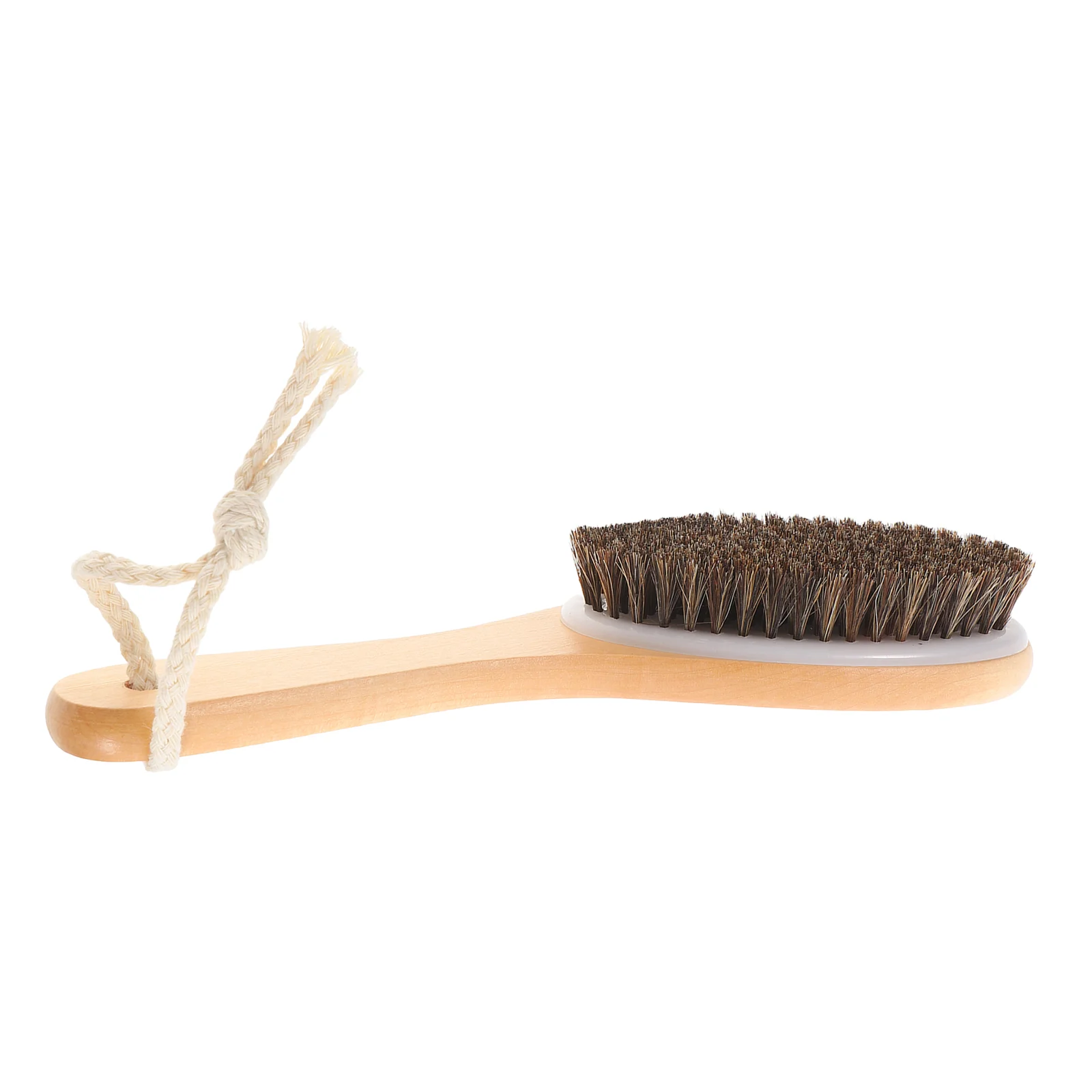Bath Brush/Massage Horse Dusting Adult Poncho Full Body Wooden Hard Bristle Cattle Hair