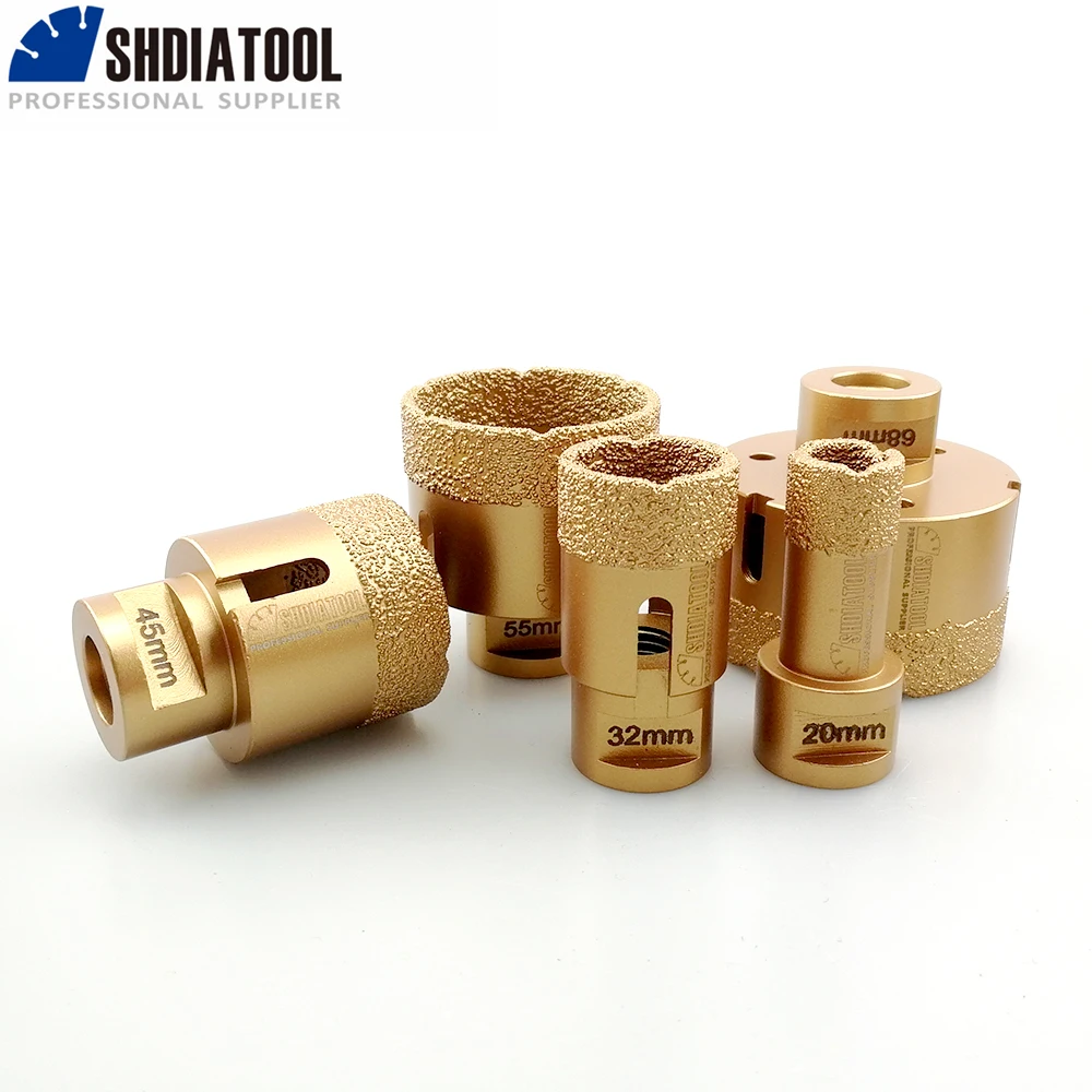 SHDIATOOL 1 szt. Diamentowa korona wiertnicza dostosowane wiertła piła walcowa płytki porcelanowe marmur ceramiczny M14 średnica gwintu 4-160mm