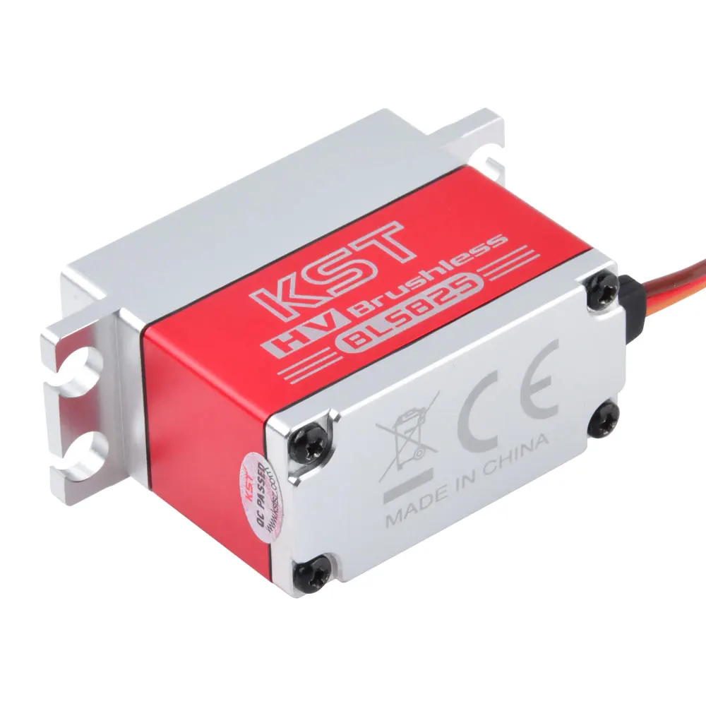 KST BLS825 V8.0 0,11seg 35kg HV Servo motor padrão digital sem escova para helicóptero avião RC carro braço robô