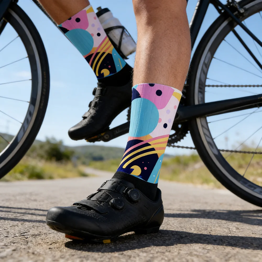 

Мужские спортивные носки 2026 с нескользящей подошвой для футбола, баскетбола, велоспорта, с защитой от скольжения