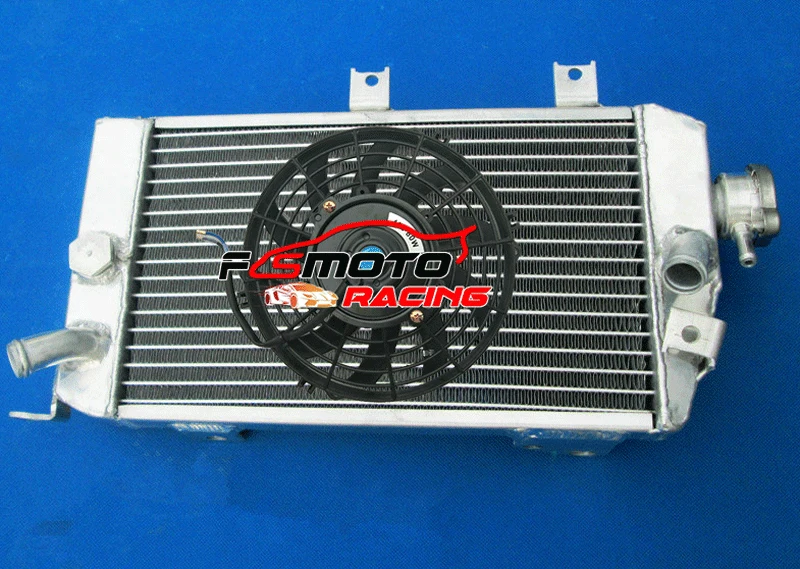 

Aluminum Radiator+Fan For KAWASAKI KLR650 KLR 650 2008-2010 2009 08 09 10