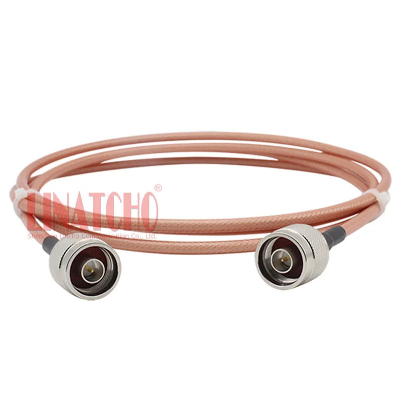 Good Quality 1 Meter Double Shield Silver Plated RG142 Coaxial N Male to N Male Antenna Cable