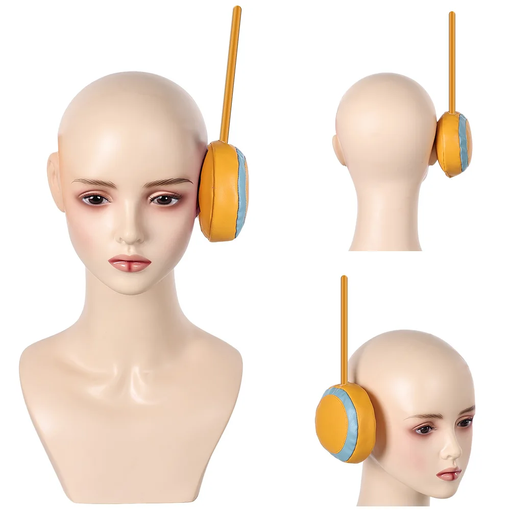 Anime One Cosplay Pieces Robin Bonney Cosplay Egghead Earmuffs Adult Earphone Disguise Props Accessories Headgear Halloween