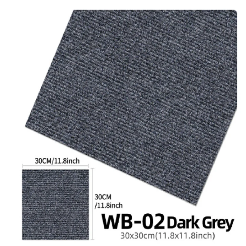 

Thicken Carpets Self-adhesive Floor Decoration Mats Stickers Anti-Slip Square Splicing Rugs Office Hotel Mall Floor Mats 1-40pcs