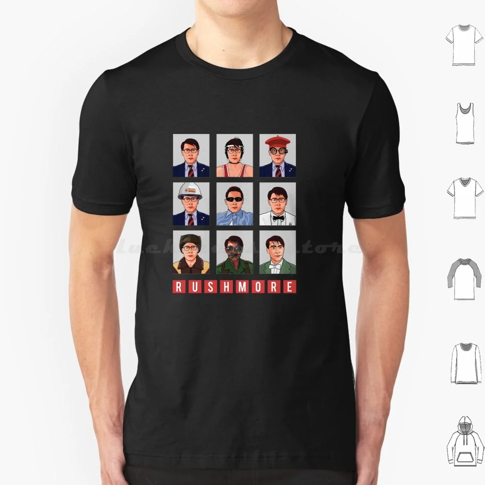Rushmore Max Grid T Shirt Cotton Men Women DIY Print Rushmore Wes Anderson Max Jason Schwartzman Bill Murray The Royal