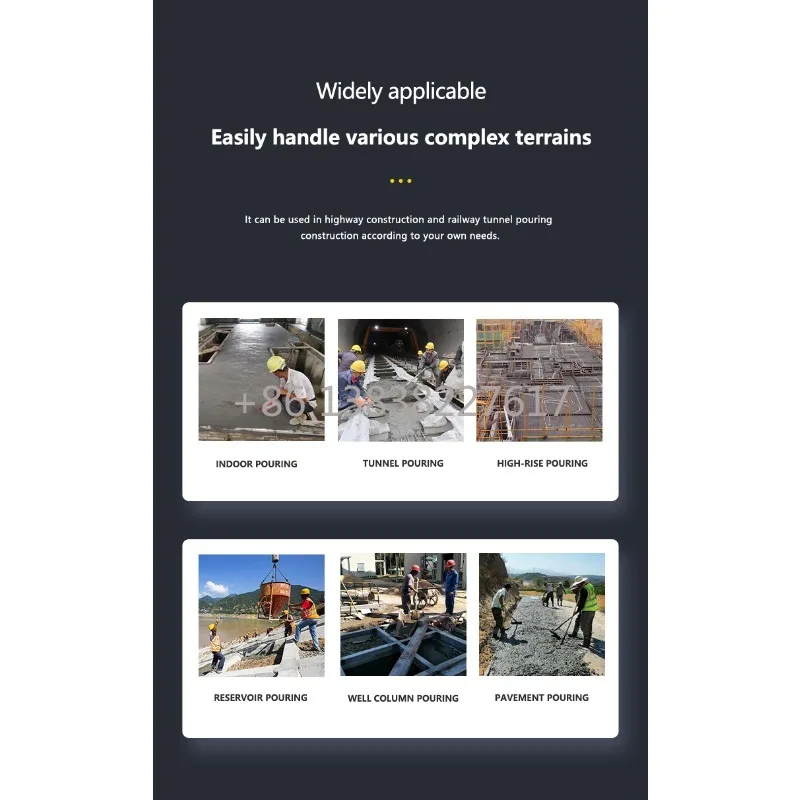 High-pressure Concrete Pump Mobile Long-lasting Heat Dissipation Intelligent System Control Easy Operation Safe Efficient