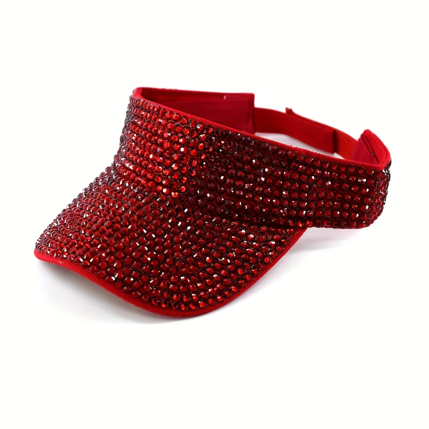 New Women's Shiny Rhinestone Sun Hat Adjustable Acrylic Baseball Cap suitable for outdoor activities holiday parties casual wear