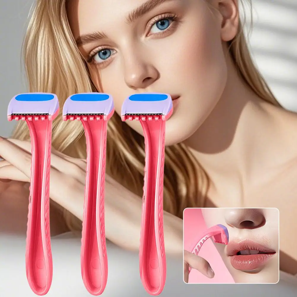 3/6PCS Women's Safety Shaving Knife Razor Blade Safety Hair Removal For Facial Leg Armpit Hair Bikini Manual Hair Removal Razor