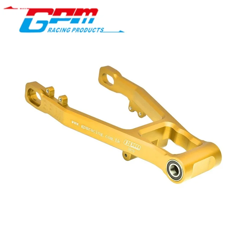 Gpm mx057 braço oscilante traseiro de alumínio 7075 (rolamentos internos maiores) para losi 1/4 promoto mx sm motocicleta atualização rc