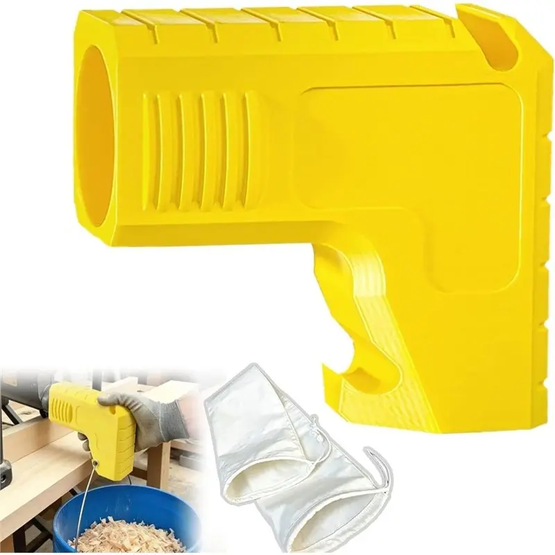 B23B Table Saw Dust Collector Adapter With 2.05 Inch Connector, Dust Bag& Built-In Bag Hook For Workshop