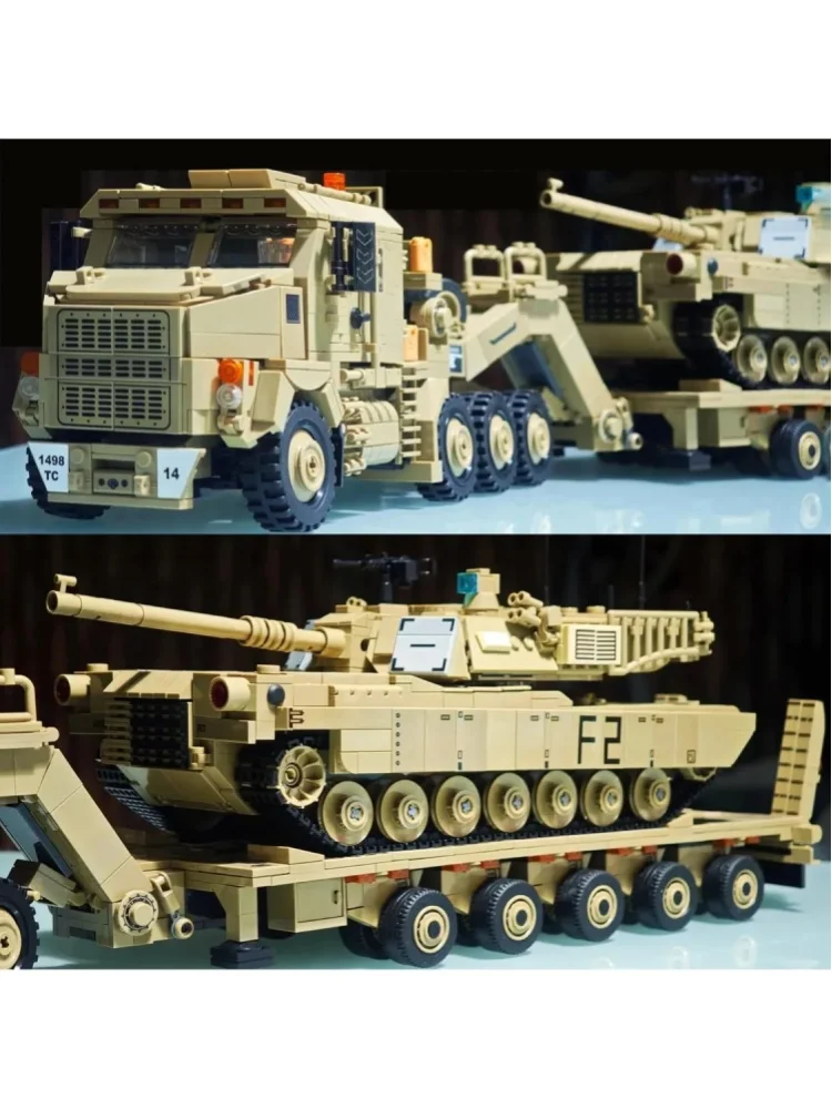 Zestaw klocków konstrukcyjnych Premium Military Vehicle, 3482 elementy, zestaw klocków w różnych kolorach, idealny prezent dla kolekcjonerów i entuzjastów. — 2