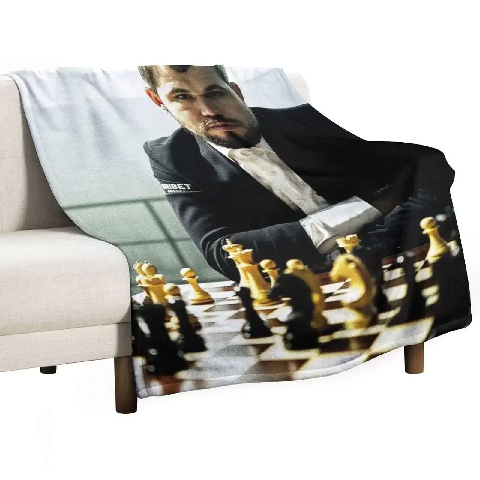 Magnus carlsen Throw Blanket Fluffy Cozy Throw Blanket for Home Decor