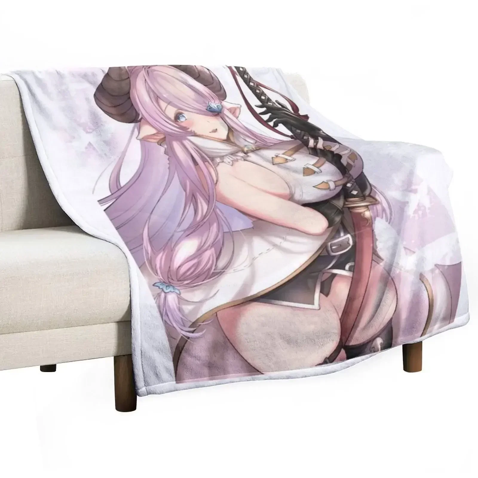 Granblue Fantasy Throw Blanket Soft Beds Large Fashion Sofas Shaggy Sleeping Bag funny gift Blankets