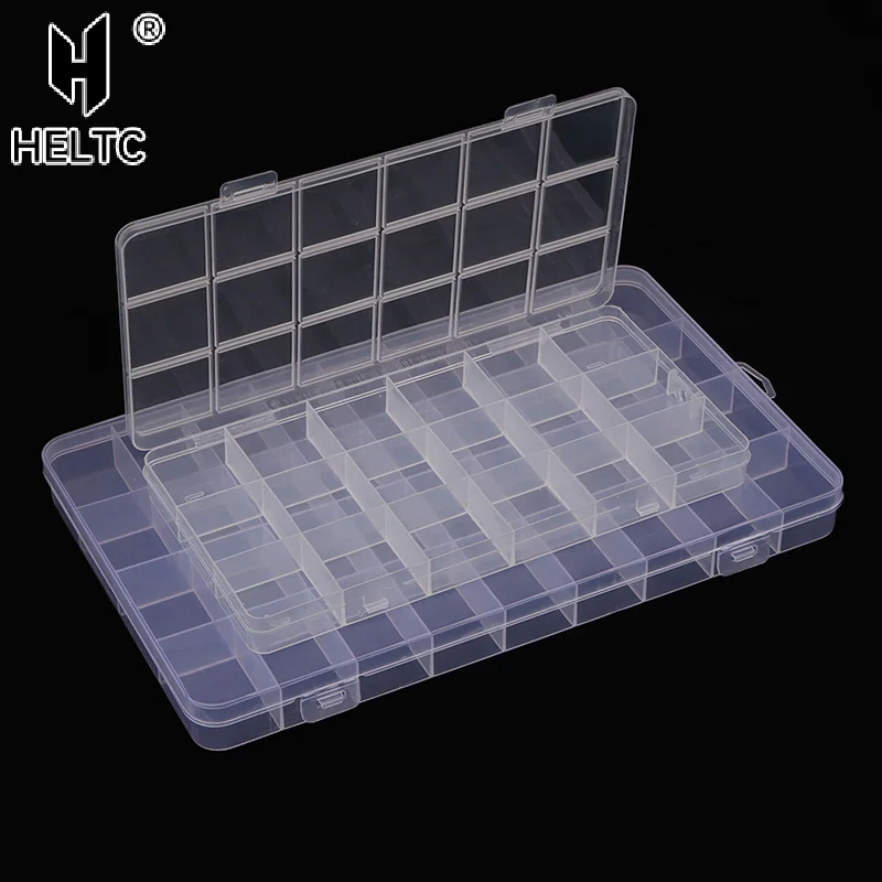 Jewelry Earring Bead Screw Holder Case 18/32/36 Grid Compartment Plastic Transparent Storage Box Display Organizer Container 1PC