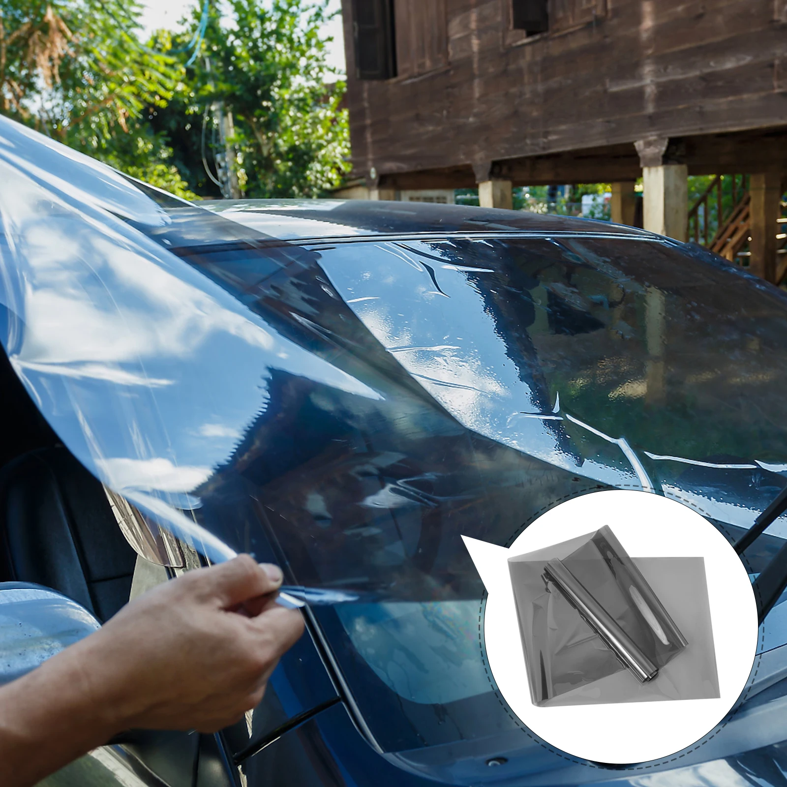 Filme de janela automotiva, caminhão dianteiro de carro para janelas laterais, filmes de isolamento térmico para animais de estimação, privacidade removível