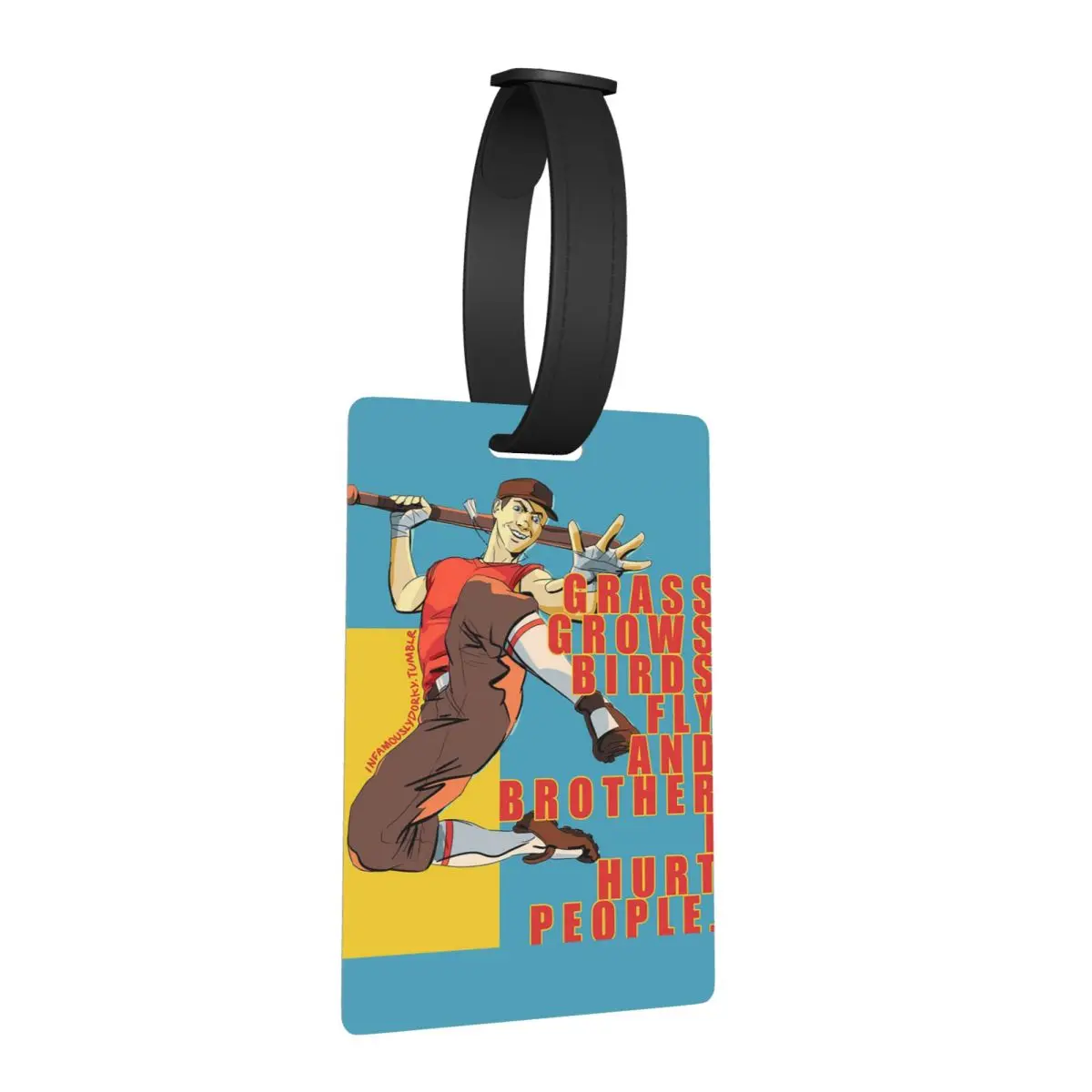 

Birds Fly Team Fortress Luggage Tags Suitcase Accessories Travel Fashion Baggage Boarding Tag Label Holder ID Name Address
