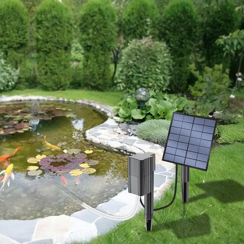 Air Pump For Aquarium Fish Tank Aquarium Aerator Aerator Pump Adjustable Pond Aerator Air Bubbler Solar Air Pump For Pond Fish view 6