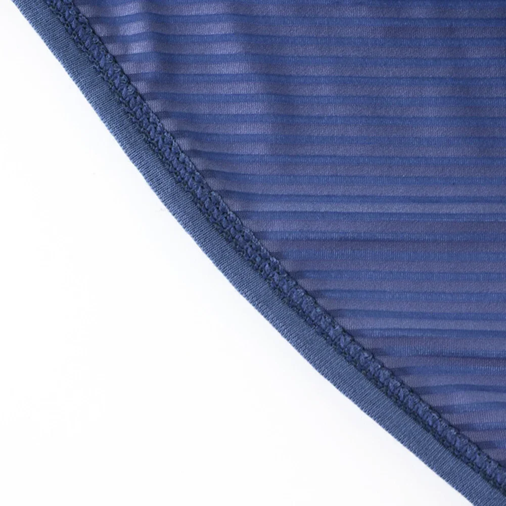 

Hollow Out Underpants Breathable Briefs Brand New Condition Mesh Fabric Sexy Style Stripes Pattern Everyday Use