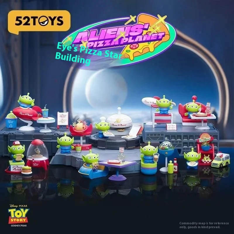 

52TOYS Alien Pizza Series Blind Box - Kawaii Cosmic Mini Figures Collectible Set with Mystery Gifts for Display And Play