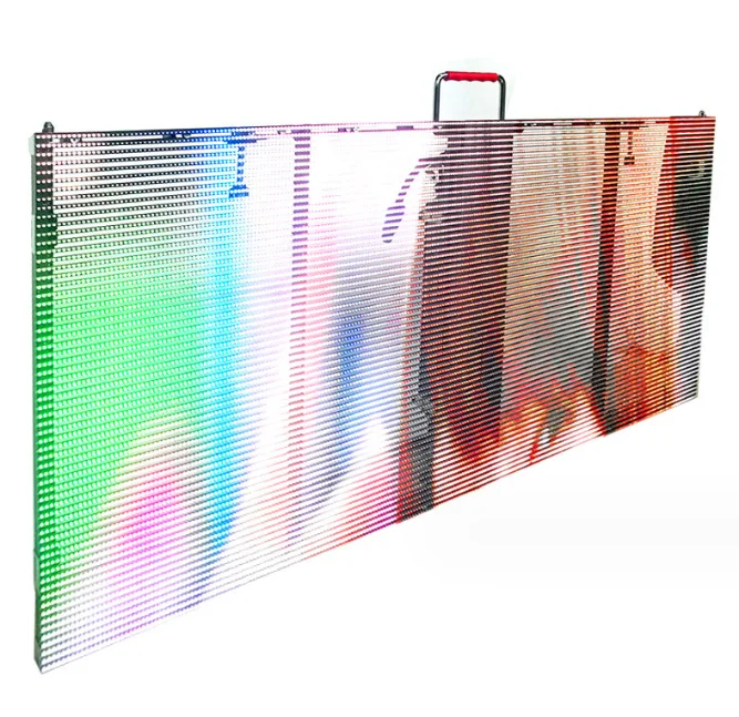 

High Brightness Transparent Display P3.91-7.82 Glass Window Video Wall