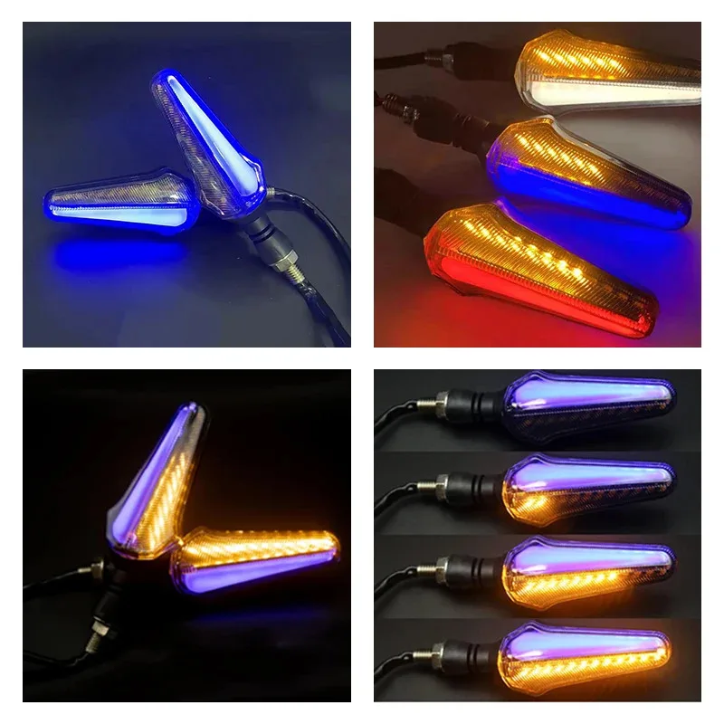 Motorcycle LED Turn Signals 10MM ABS Blinkers Strobe Lamp 12V Universal for Suzuki SV400 650 650X GSX 650F DCL 250 V-Strom 250 view 5