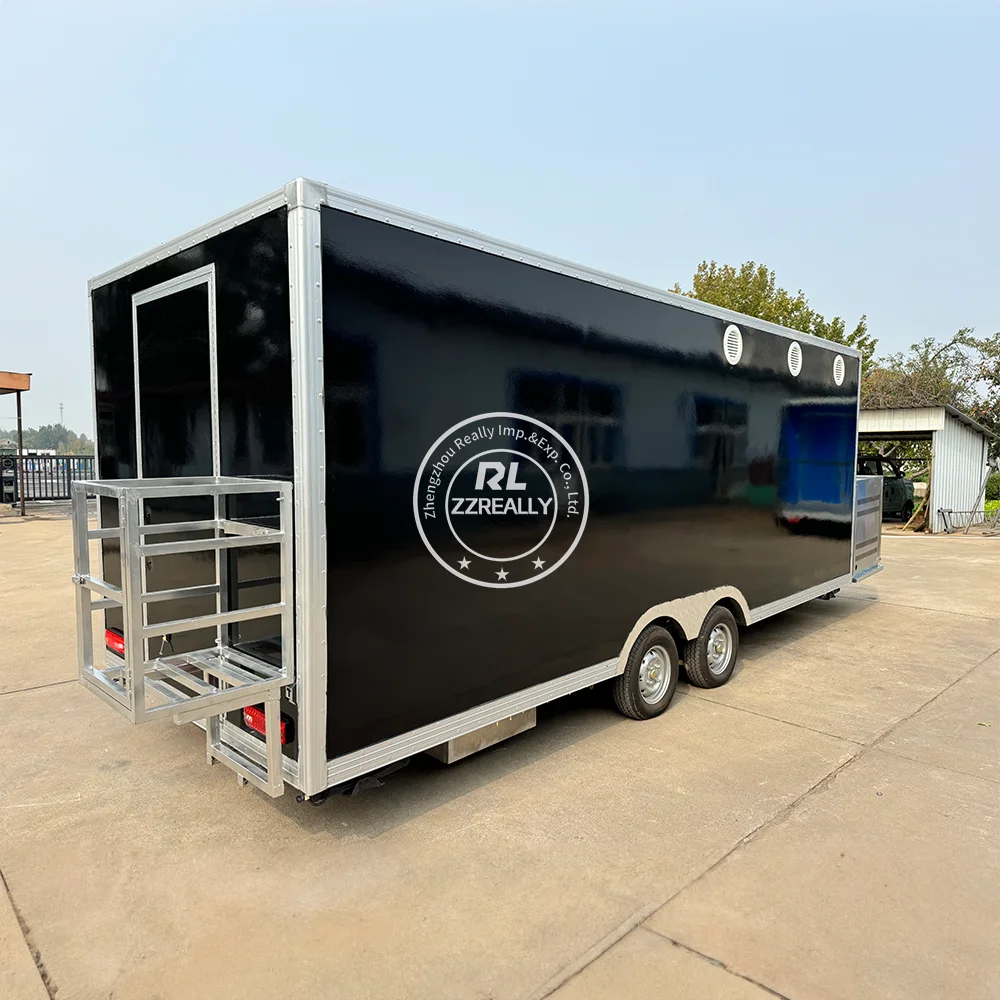 

CE Certificate Food Trailers Truck Mobile Coffee Snack Cart Custom Kitchen Equipments Fast Food Trailer