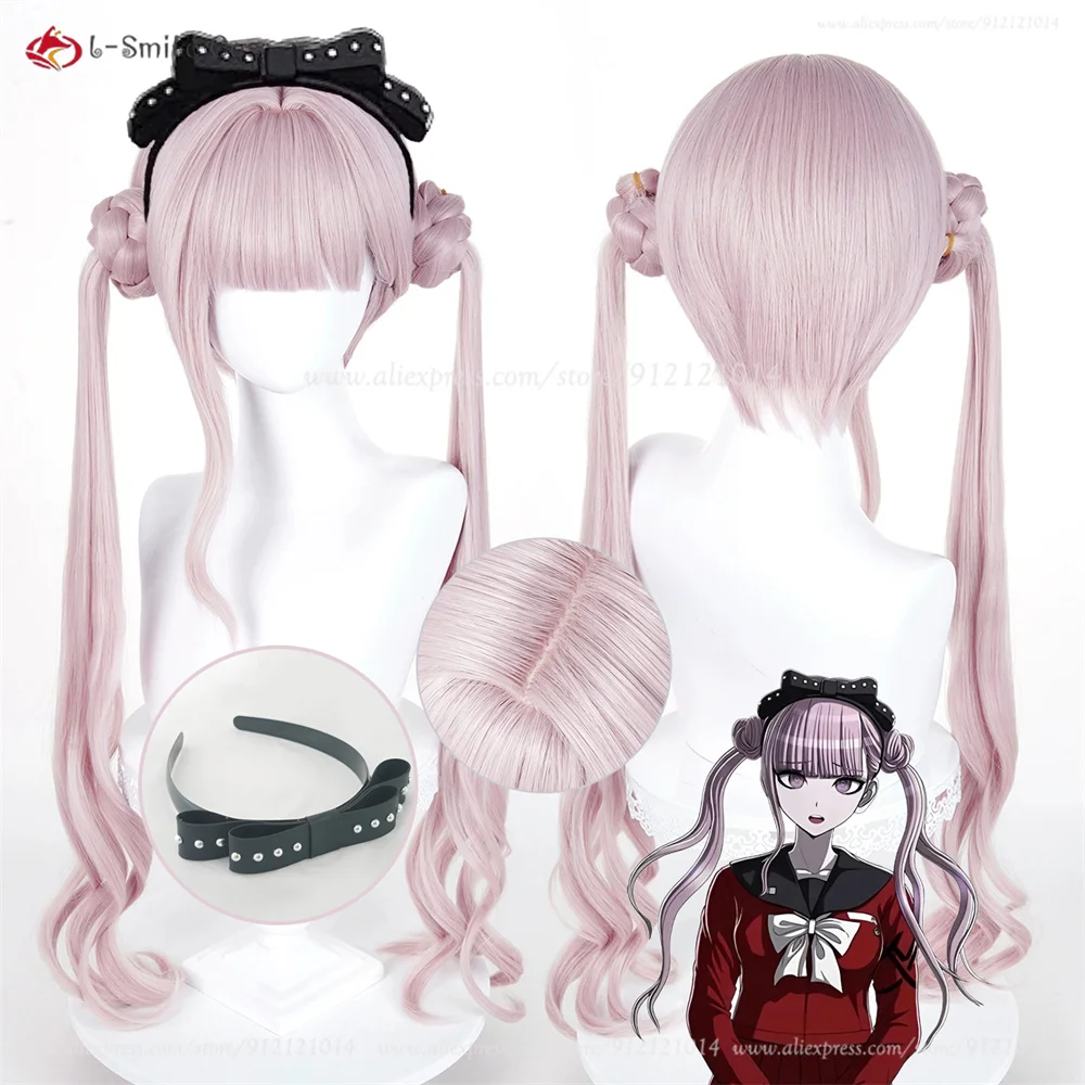 

Tsukumo Kako Cosplay Wig Pink 70cm Ponytail For Kako Tsukumo Women Halloween Cosplay Anime Wigs Heat Resistant Synthetic Hair