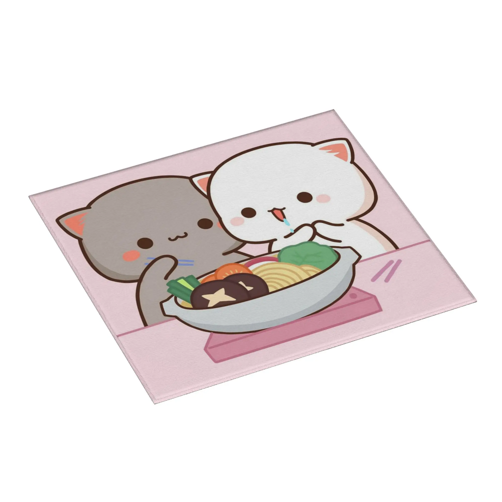 Drying Mat For Kitchen Bubu Dudu Panda And Brownie Bear Couple Water Absorbent Waterproof On Slip Kitchen Counter Protector Mat