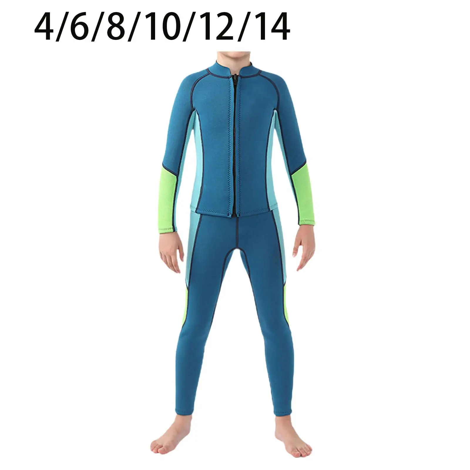 

Child Wet Suit Kid Diving Suit 3.5mm Neoprene Beachwear Long Sleeve Thermal