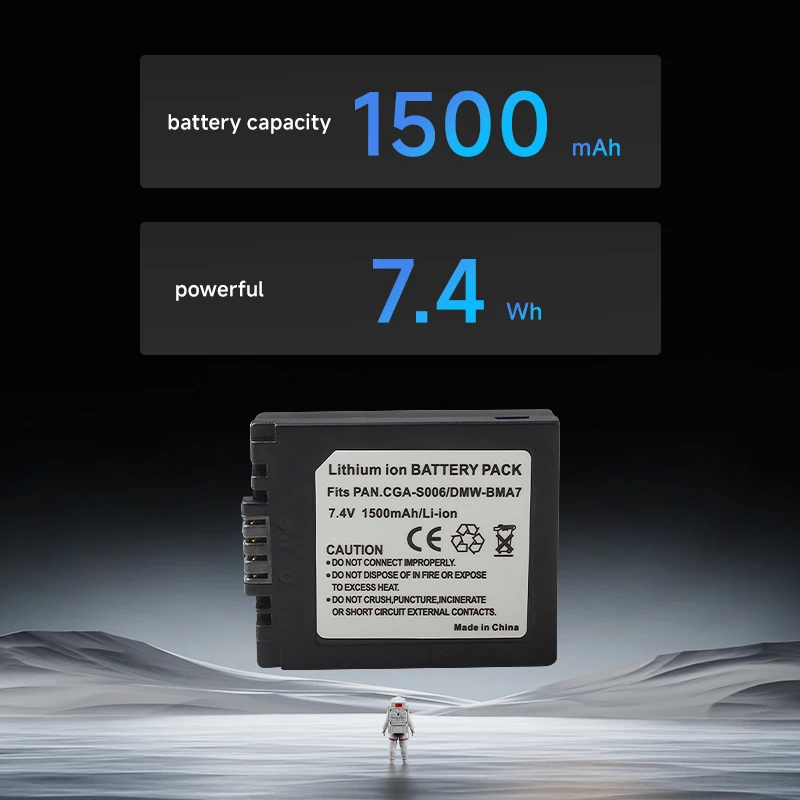 1500mAh CGA-S006 CGA-S006 Battery for Panasonic FZ7 FZ8 FZ18 FZ28 FZ30 FZ50