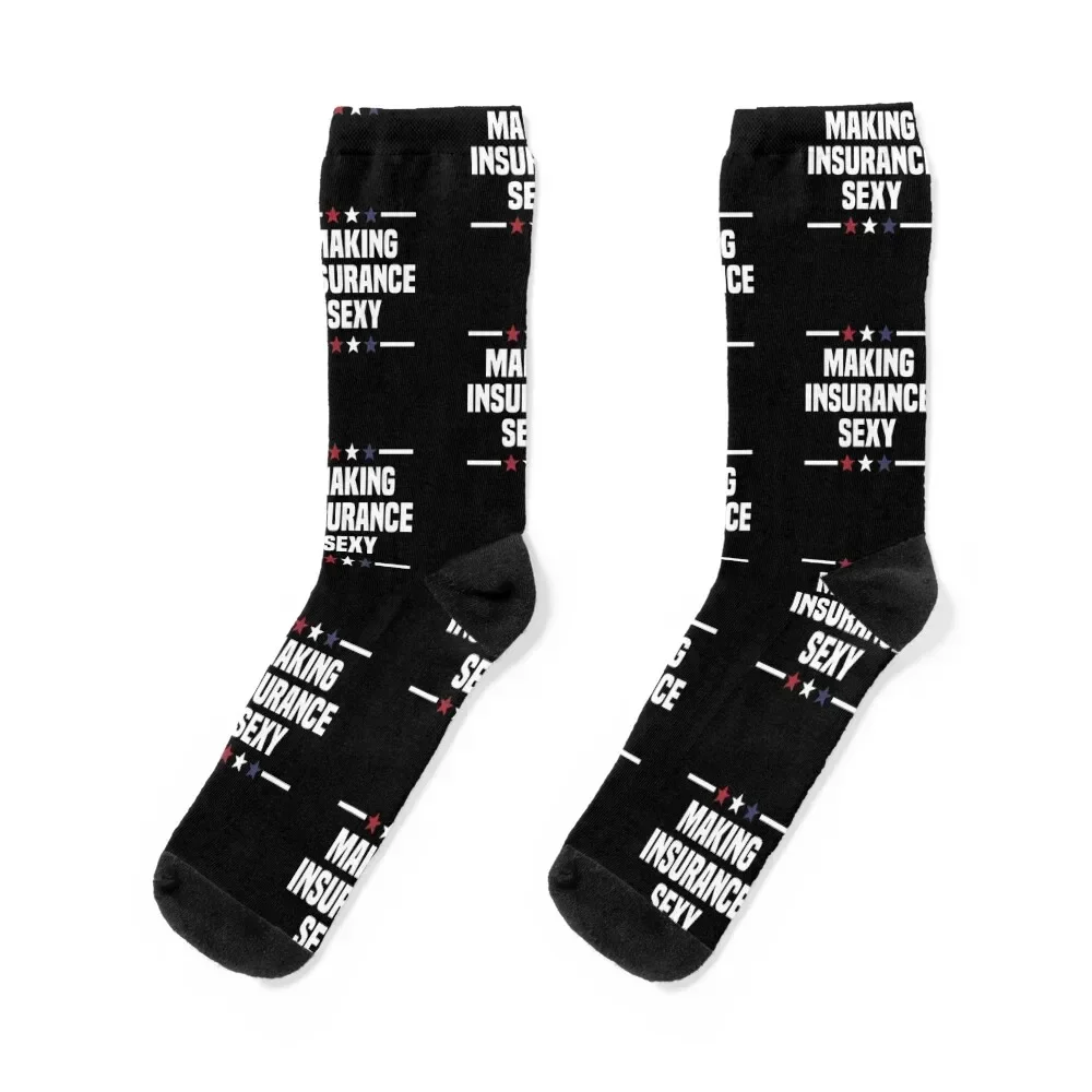 

Making Insurance Sexy Insurance Broker Insurance Agent Socks retro Lots New year's funny gifts Socks Men Women's
