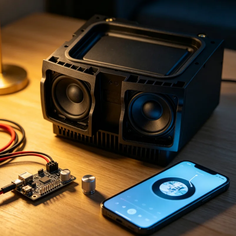 Dual 2.25 Inch HiFi Speaker Driver, Heavy Bass Audio Speaker for Bluetooth Desktop Sound Box & Car Audio Modification
