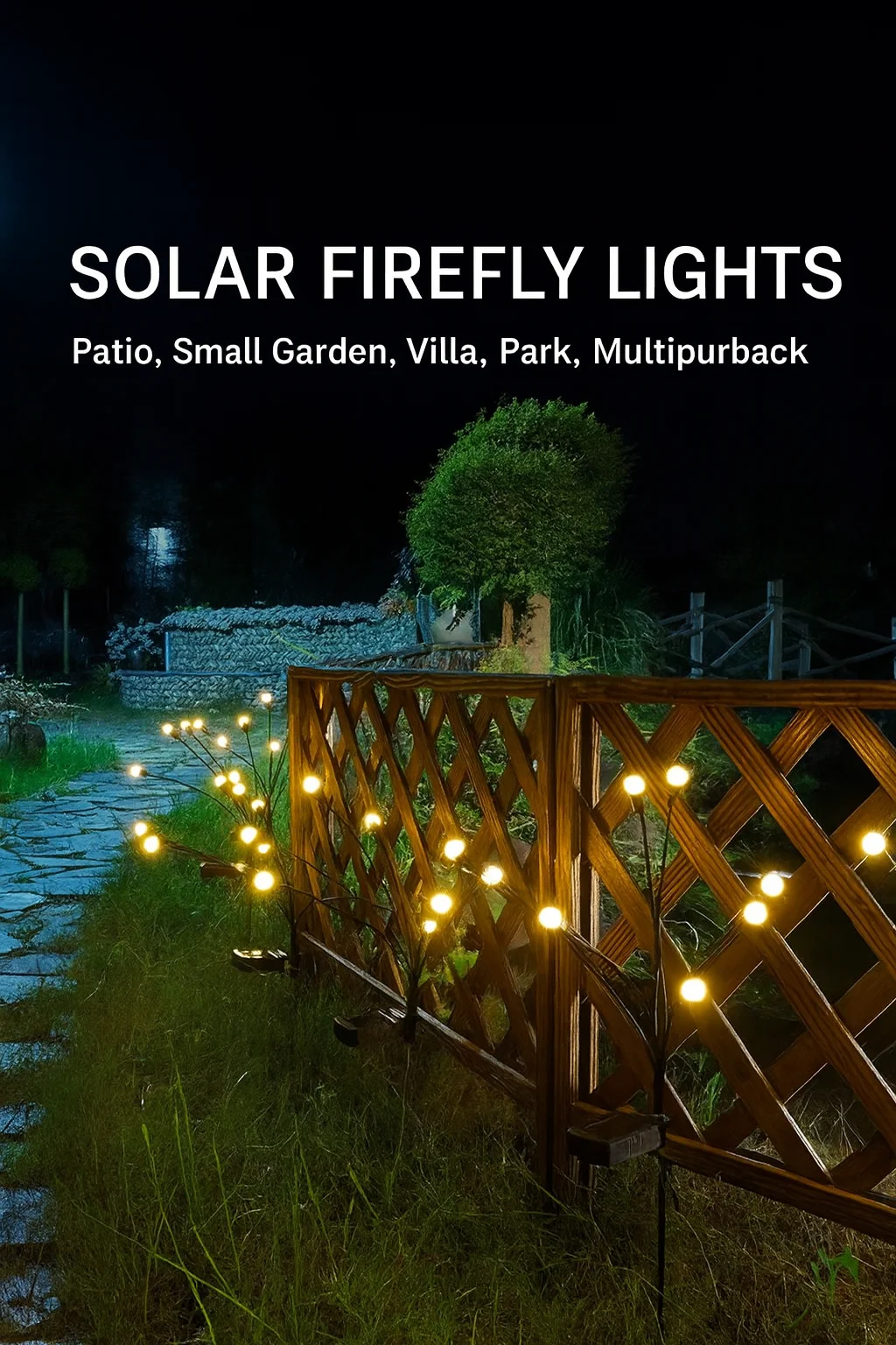 

New solar lawn light led wind-driven firefly light outdoor waterproof courtyard garden ground light romantic and warm