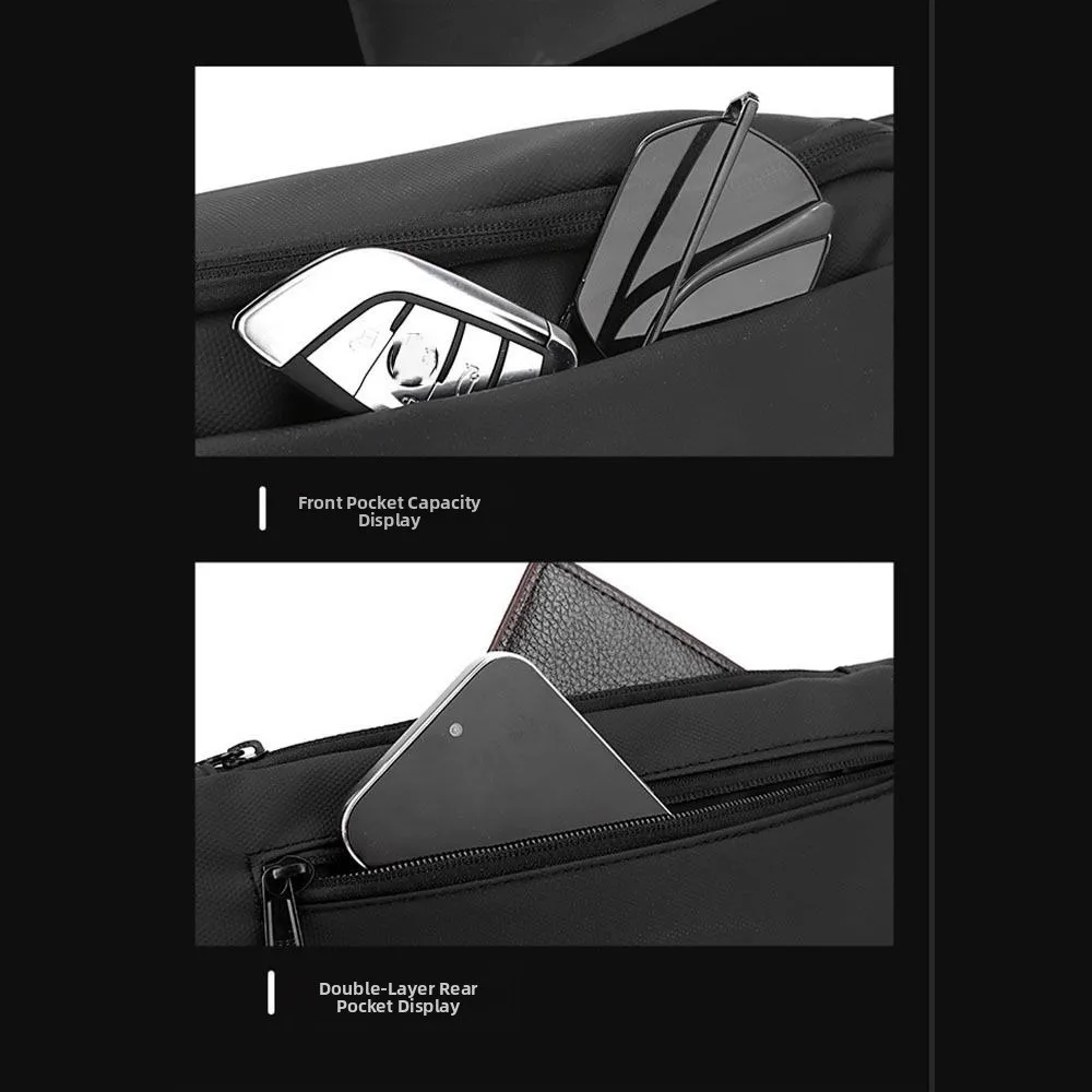 

Водонепроницаемая мужская нагрудная сумка, большая вместительная легкая дорожная поясная сумка, нейлоновая сумка через плечо с несколькими отделениями, сумка-мессенджер