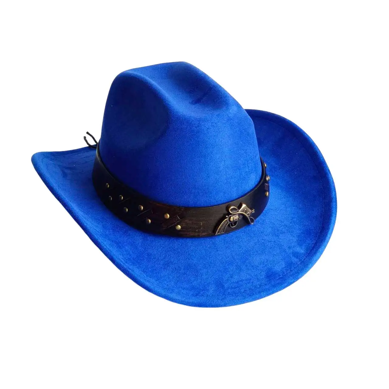 Western Vegan suede hat cowboy hat Metal fittings  jazz panama hat unisex women's hat wide brim cowboy hat women's hat cowboy h