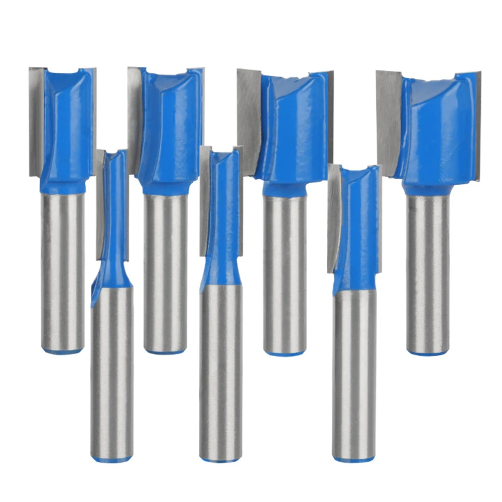 8mm Shank Straight Woodworking Router Bit Set Carpenter Milling Cutter 6mm 8mm 10mm 12mm 14mm 18mm 20mm Cutting Diameter