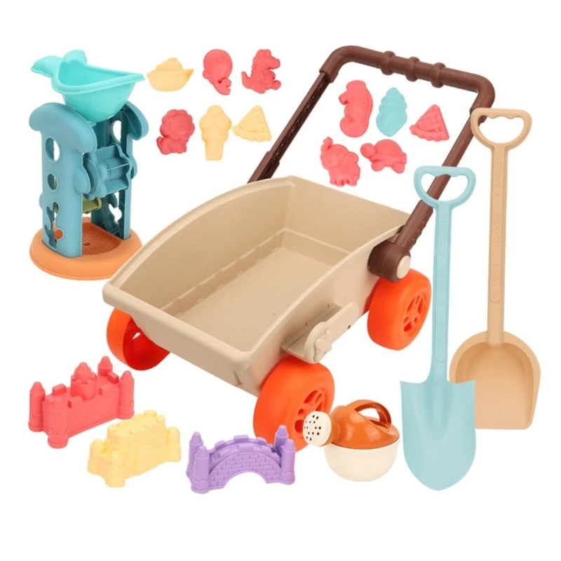 

Beach Castle Toy Sand Sculpting Mold Cart Child Summer Gift Outdoor Water Toy