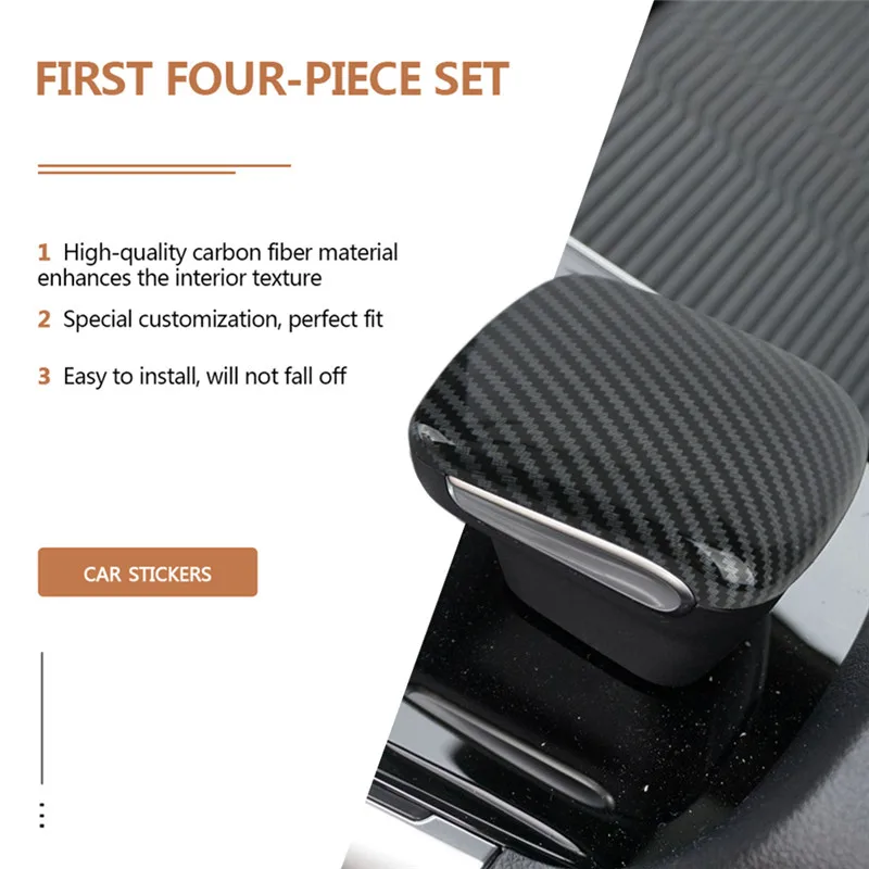 

1Pcs ABS Car Console Gear Gear Shift Knob Protection Trim Cover For 2020 2021 2022 Mercedes-Benz GLB