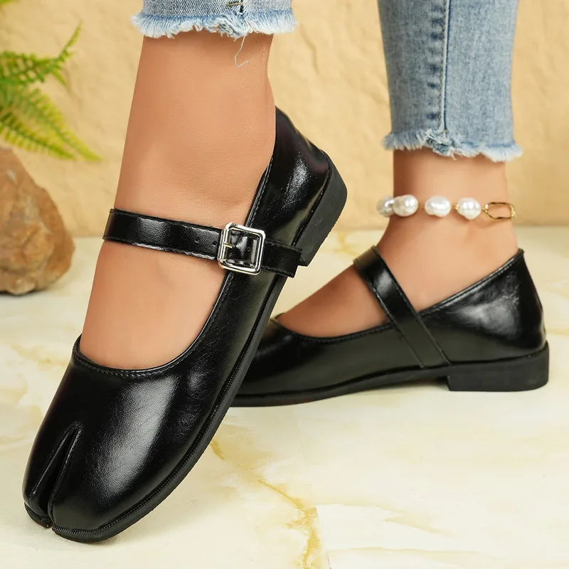 أحذية ماري جين الجديدة ذات الحزام الواحد هي حذاء فردي نسائي ريترو وتنحيف مع نعل ناعم وفتحة ضحلة #6