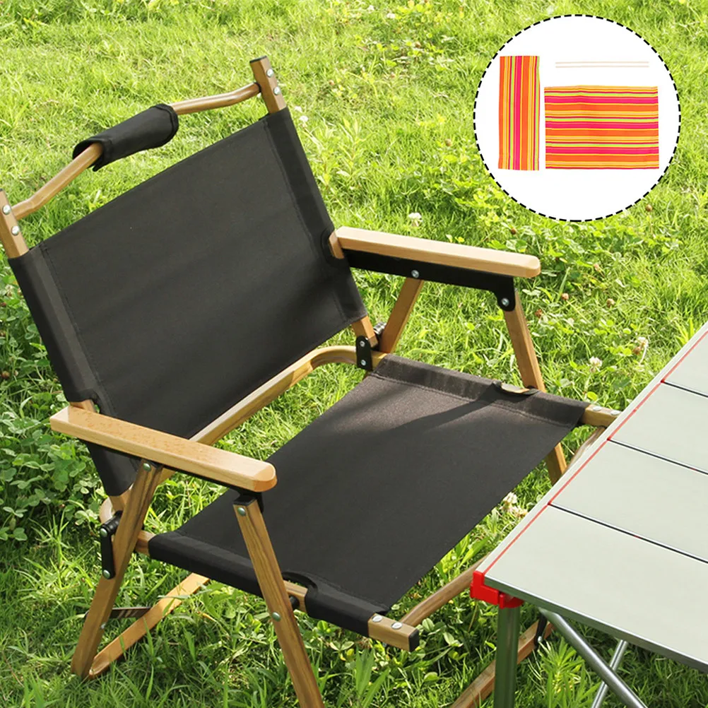 1Set Replaceable Director Chair Canvas Foldable Portable Outdoor Camping Chair Seat Cover Cloth Folding Chairs Cloths