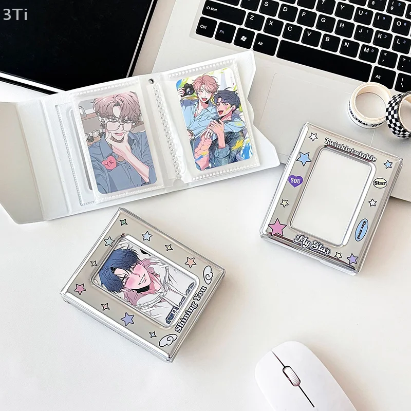 3 Inch Card Organizer Card Book Postcard Storage Book Idol Mini Photo Card Double Sided Photocards Holder Collector Card Binder