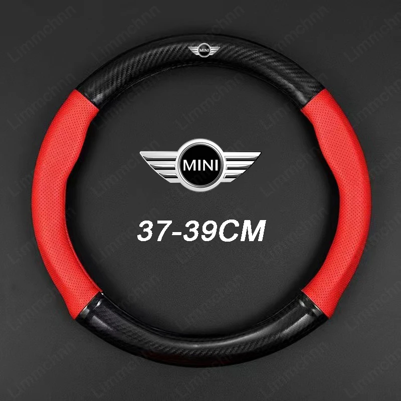 

Car Logo Steering Wheel Cover For Mini Cooper ONE Countryman Clubman JCW F54 F55 F56 F57 R55 R56 R57 R58 R60 F60 Car Accessories