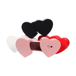 하트 투 하트 크리에이티브 빈 선물 상자, 개폐식 발렌타인 데이 남성과 여성 친구 꽃 포장 종이 상자 보내기