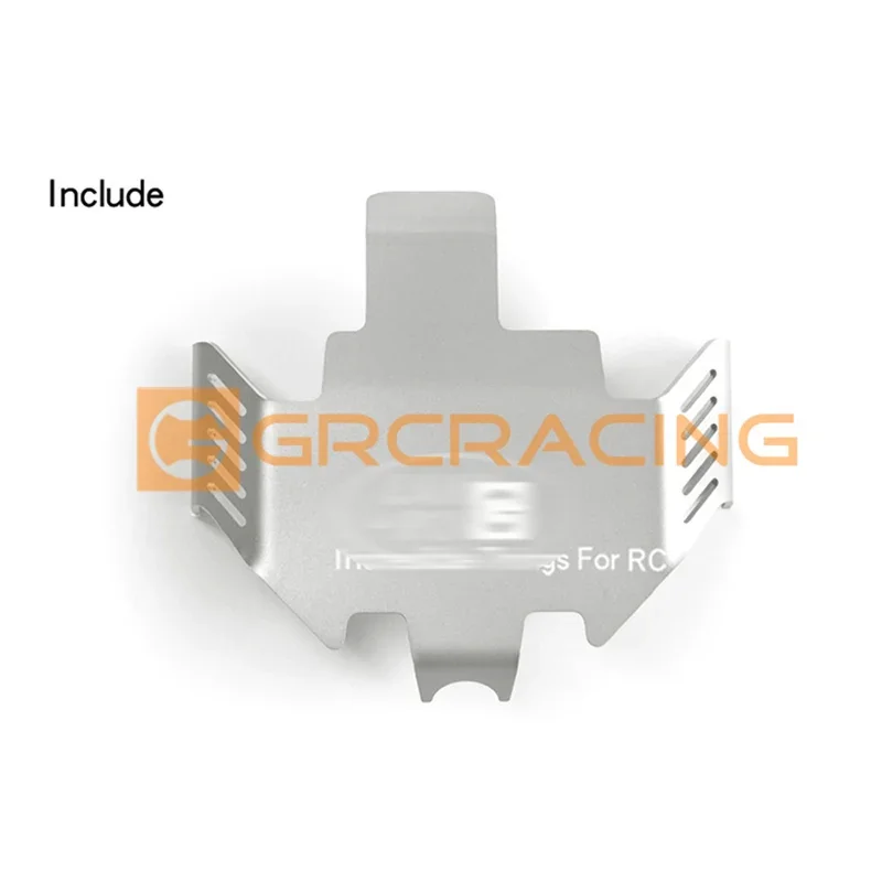 Plaque de protection de châssis en acier inoxydable, armure métallique pour voiture 1/10 RC Inoler Traxxas TRtage Defender LAND ROVER, pièces de bricolage, 1 ensemble