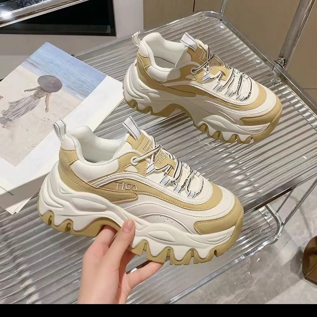 Netizen-zapatos de suela gruesa para mujer, calzado deportivo antideslizante, versátil, ligero, cómodo, para estudiantes, primavera, 2023