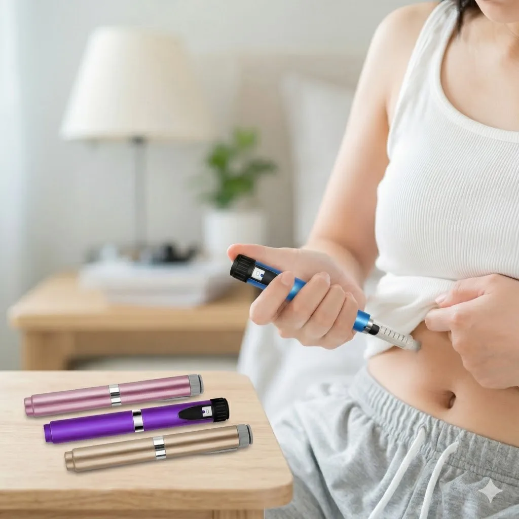 

Reusable Magic Pen Injector Compatible with 3ml Empty Cassette Bottle Portable Insulin Injection Pens Facial Anti Aging Accessor