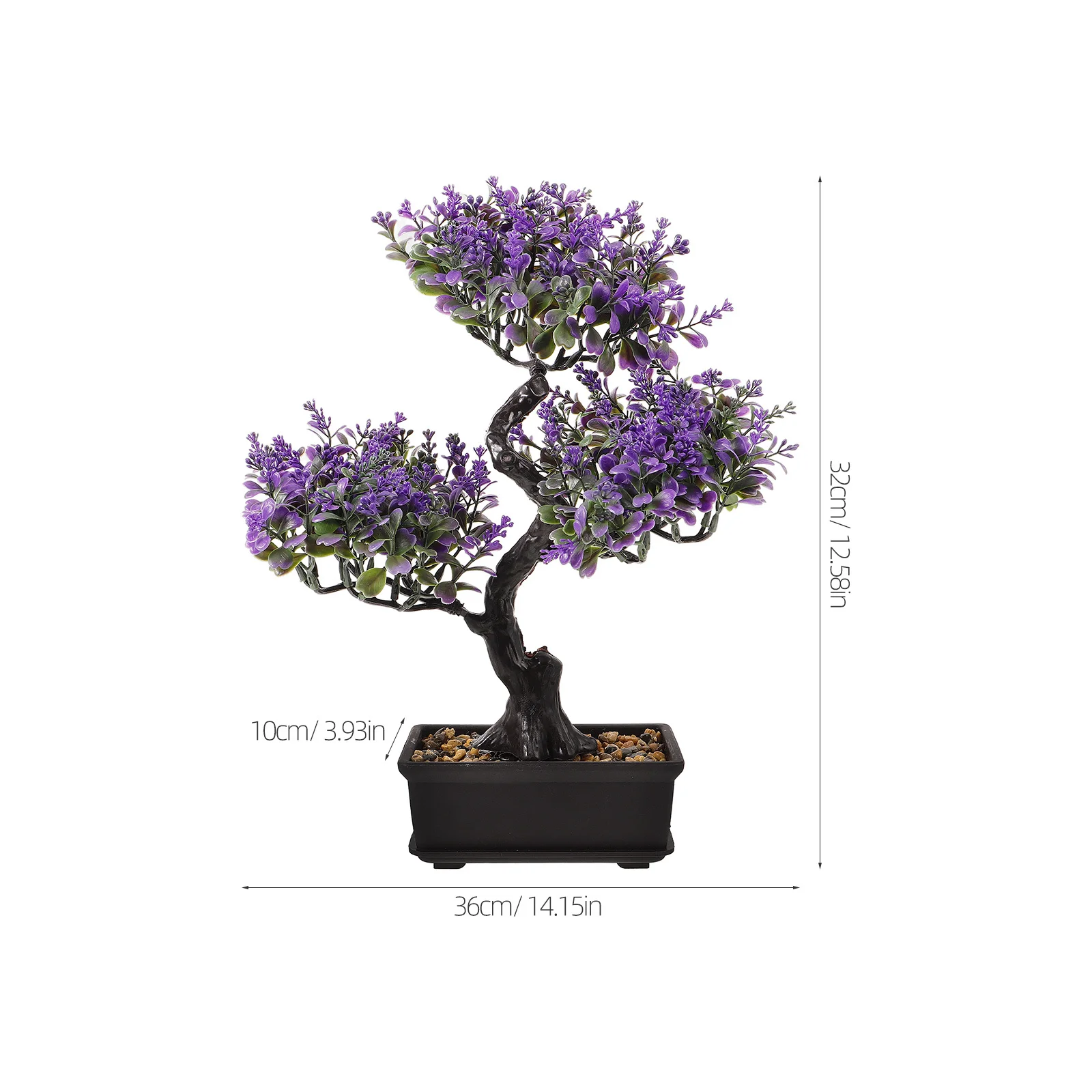 Planta artificial em vaso, árvore de bonsai falsa, plantas de simulação decorativas para casa, escritório, decoração interna, planta em vaso falso