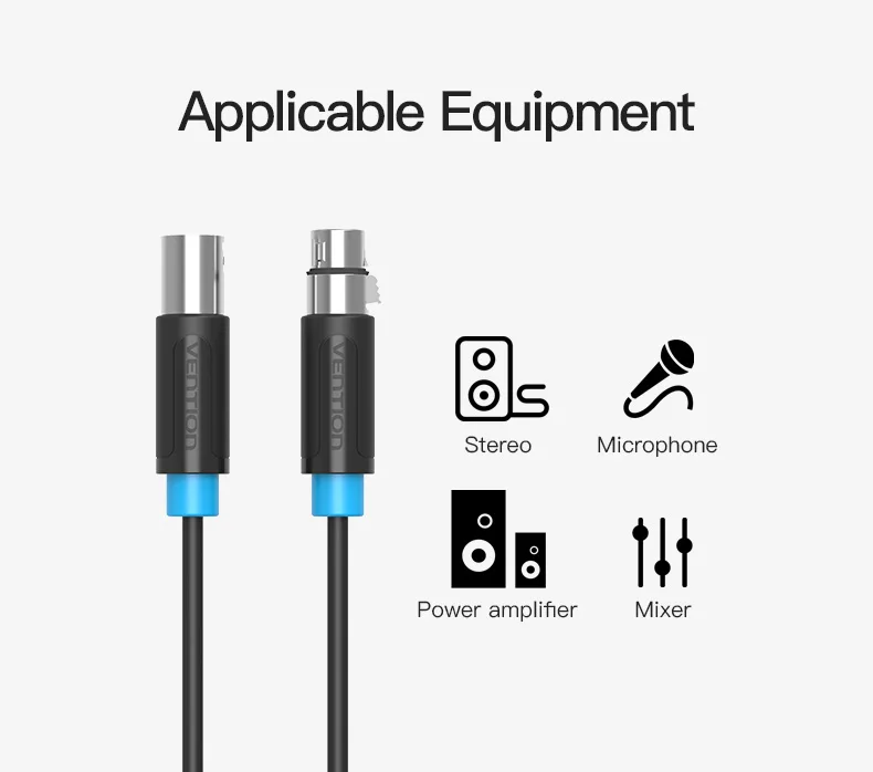 Tions XLR Kabel Karaoke Mikrofon Sound Kanone Kabel Stecker XLR Verlängerung Mikrofon Kabel für Audio Mixer Verstärker XLR Kabel – Detail 10